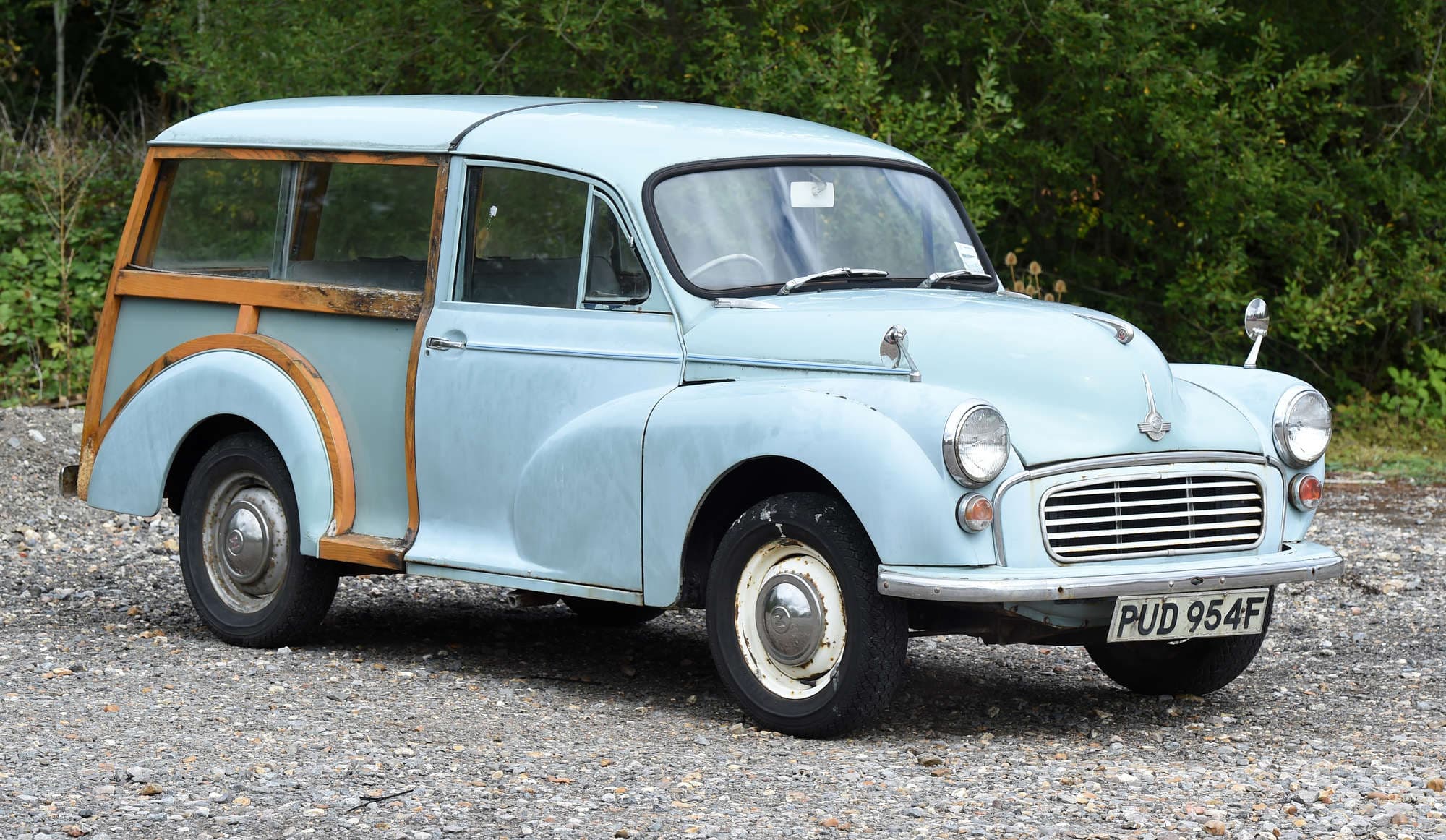 1969 Morris Minor Traveller Estate. Registration PUD 954F. Mileage displaying: 84,887. Being sold with no reserve price - Image 1